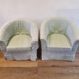 A pair of armchairs, and another pair of chairs (4)