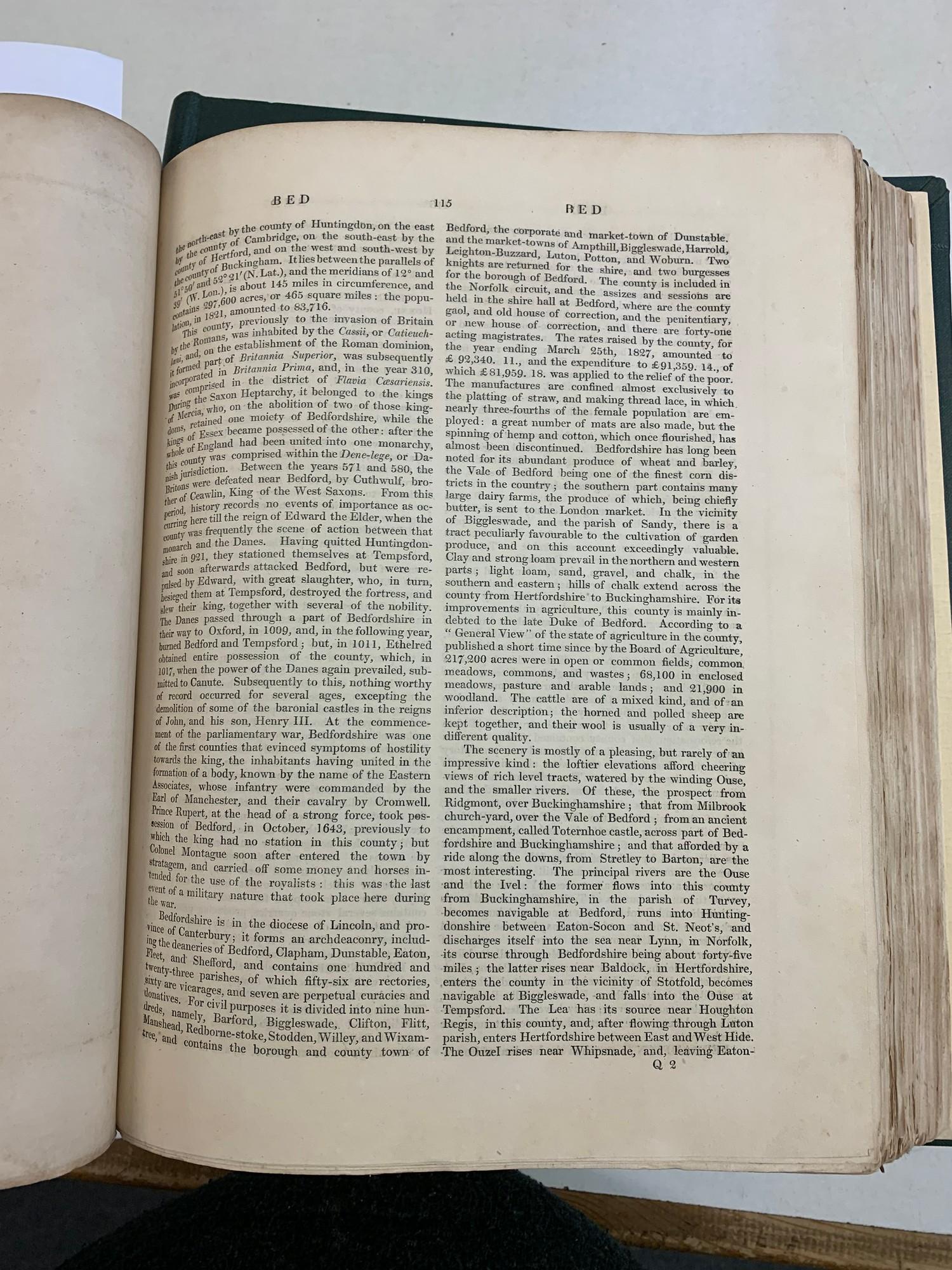 Lewis (Samuel) A Topographical Dictionary of England, four vols, 1831, rebound (poor) (4) - Image 3 of 3