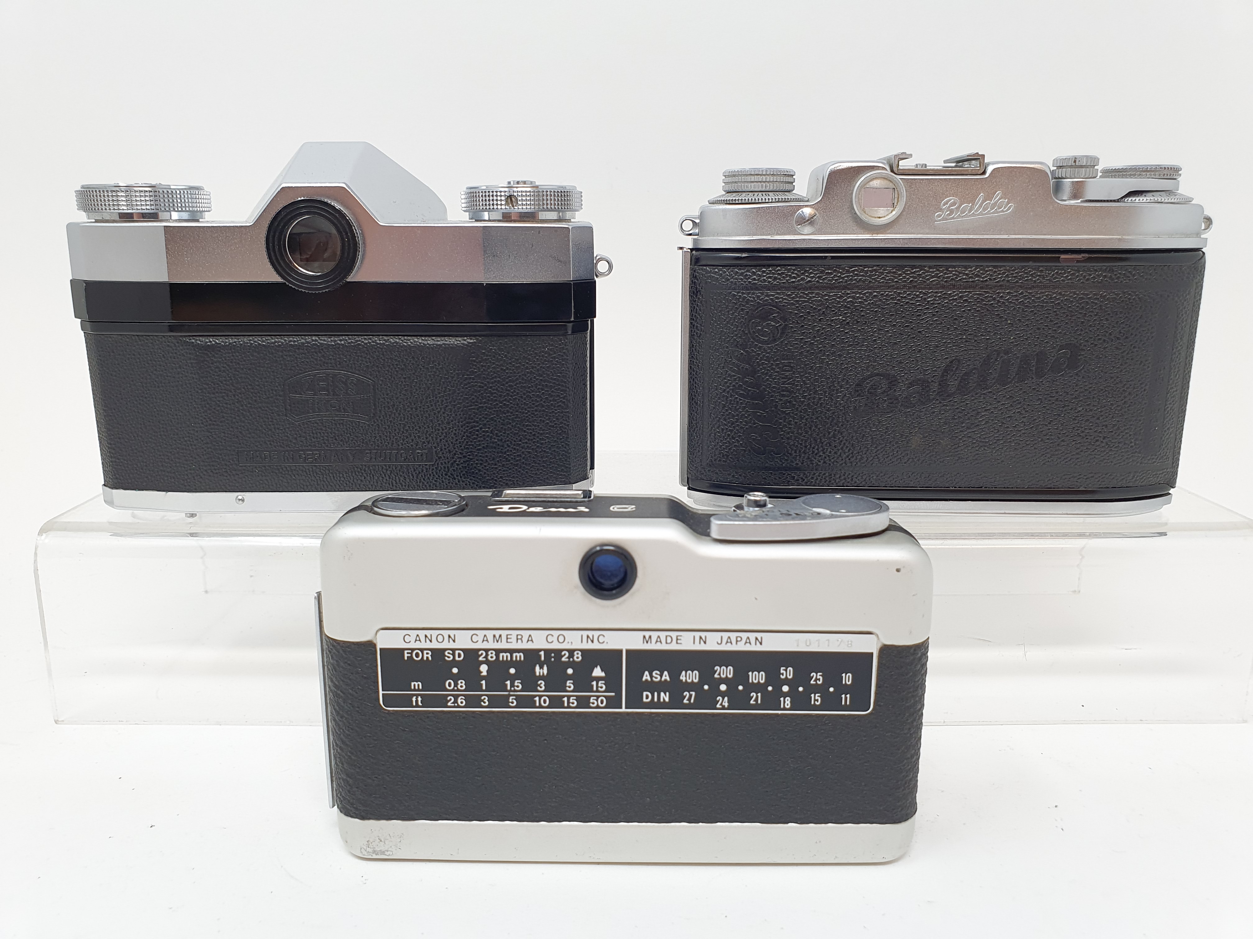 A Zeiss Ikon contaflex camera and a Balda camera and a Canon Demi zero camera (3) Provenance: Part - Image 3 of 3