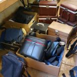 A leather camera box and various other camera boxes and bags (qty) Provenance: Part of a vast single