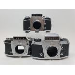 An Exakta VX 1000 camera body, and two Exakta camera bodies (3) Provenance: Part of a vast single