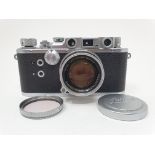 A Leica I camera, serial number P1998, with leather outer case Provenance: Part of a vast single