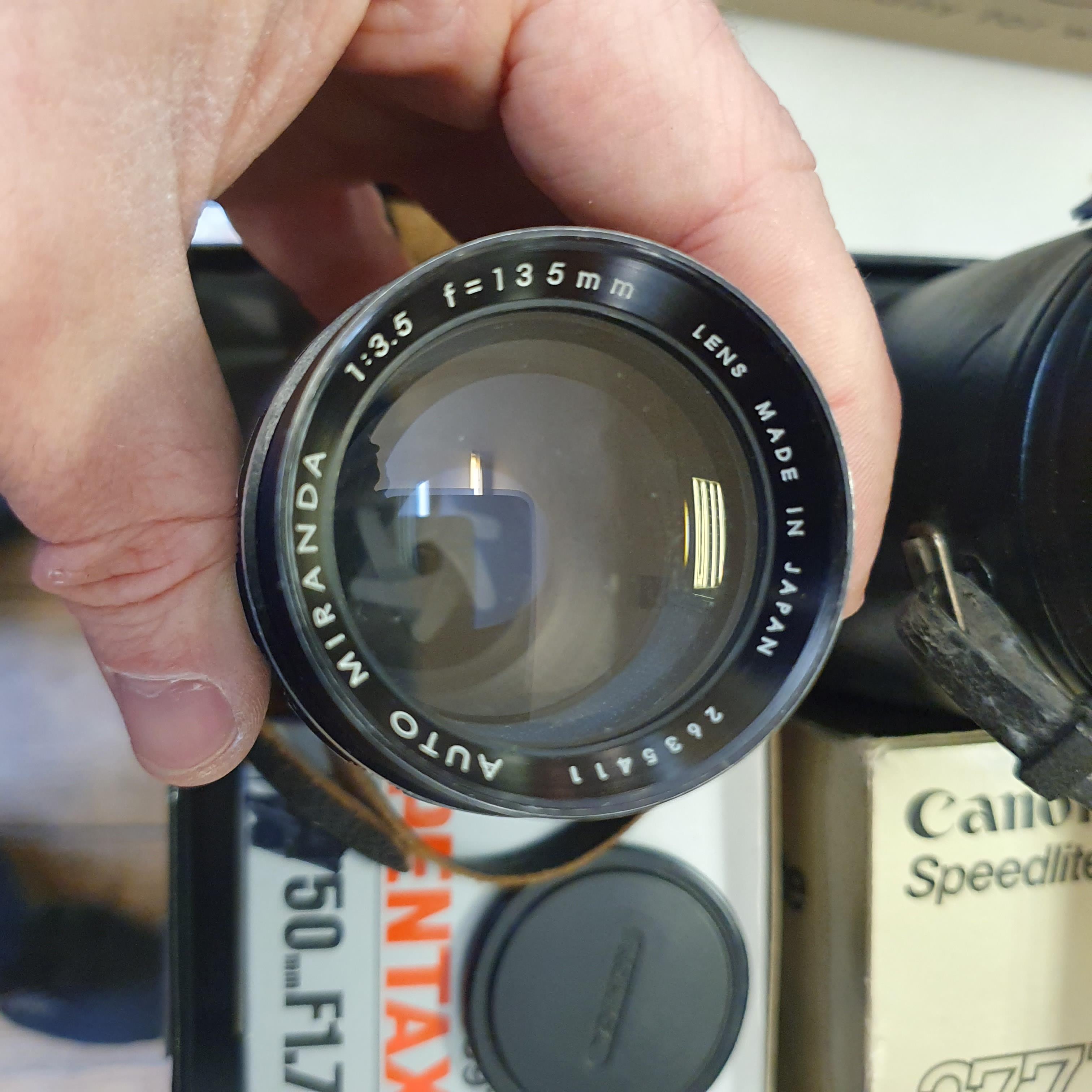 An Alto Welblick camera lens and various other camera lenses (2 boxes) Provenance: Part of a vast - Image 7 of 11