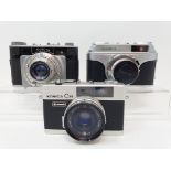 A Konica C35 camera, a Futura camera and a Arette IA camera (3) Provenance: Part of a vast single