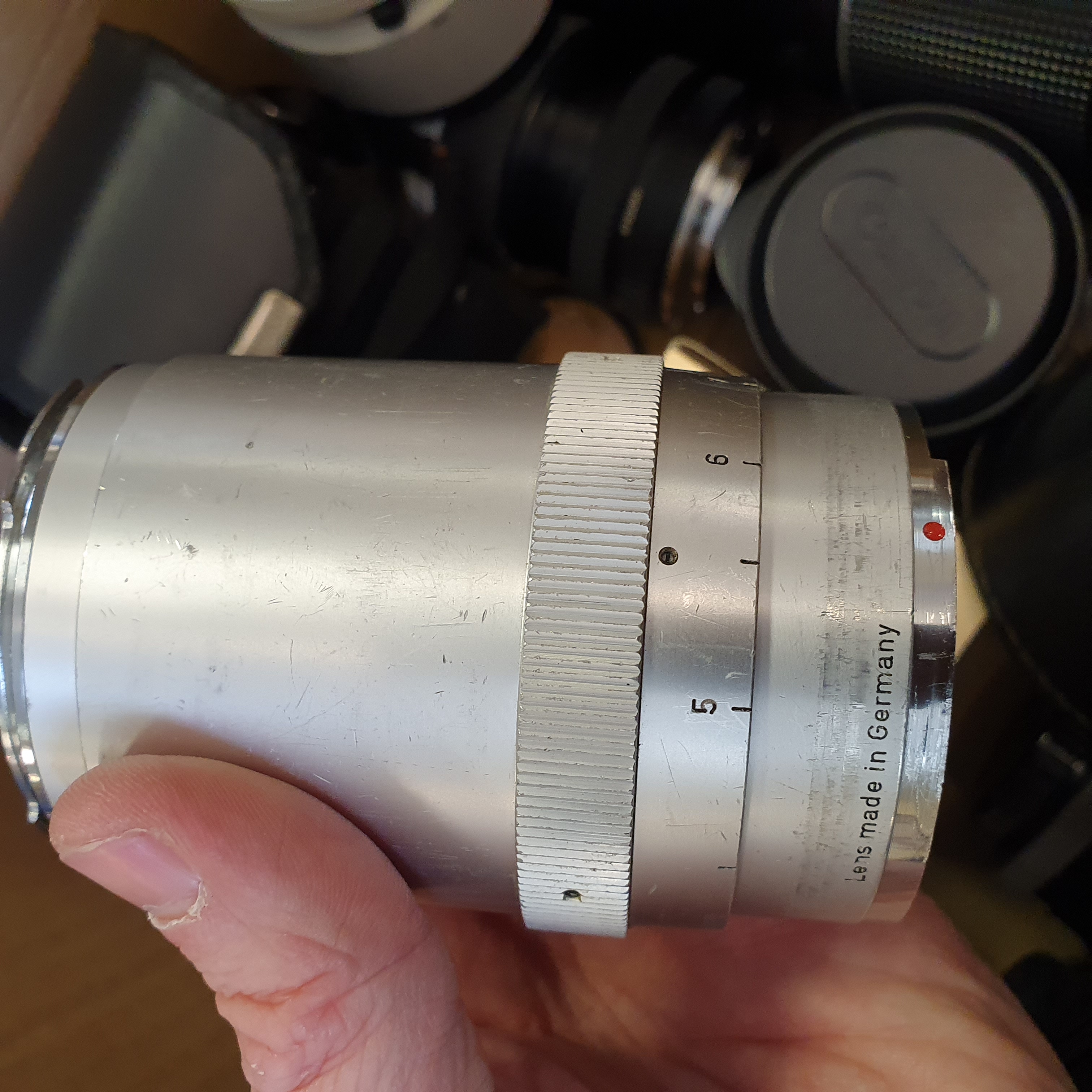 A Steinheil camera lens and various other camera lenses (box) Provenance: Part of a vast single - Image 11 of 12