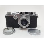 A Leica IIc camera, serial number 468443, with leather outer case Provenance: Part of a vast