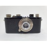 A Leica Standard camera, in black, serial number 105544, with leather outer case Provenance: Part of