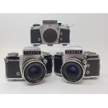 An Exakta Varex 11a camera, a VX 1000 camera body and a Varex IIb camera (3) Provenance: Part of a