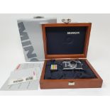 A Minox miniature Leica M3 60 501, in mahogany presentation case, with paperwork, boxed