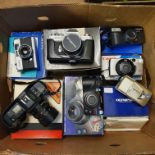 A Canon T80 camera, boxed, with instructions, a Yashica 35-ME camera, with instructions, boxed, a