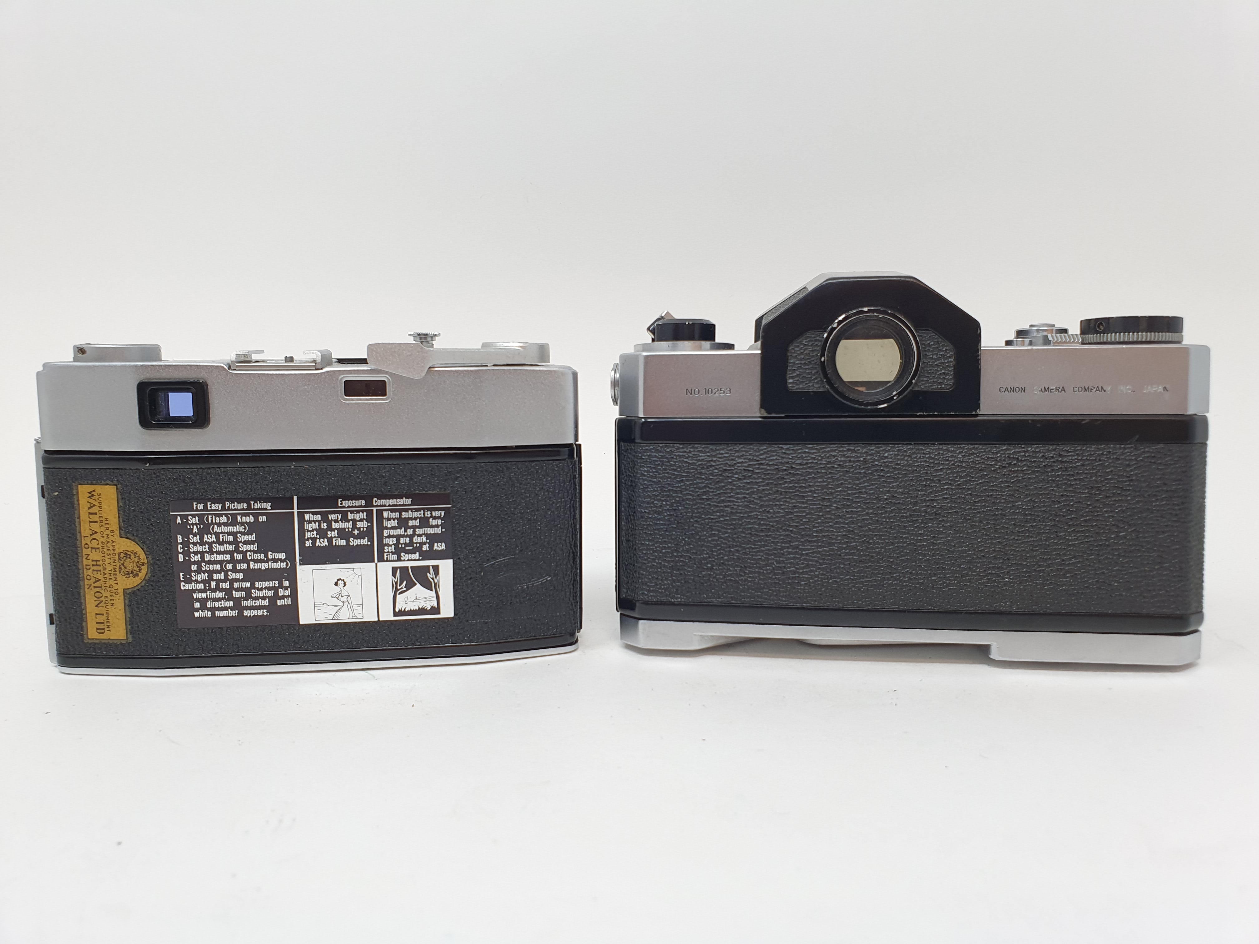 An Olympus camera, serial number 126947 and a Canon Canonflex camera (2) Provenance: Part of a - Image 4 of 4