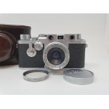A Leica IIIf camera, serial number 798046, with leather outer case Provenance: Part of a vast single
