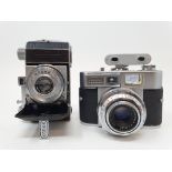 A Kodak Retina folding camera, and a Voigtlander Vitomatic II camera (2) Provenance: Part of a