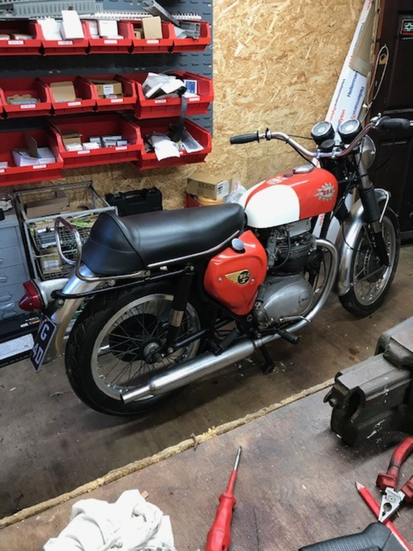 1966 BSA Spitfire Registration number AVG 924D Frame number A65S 10767 Engine number A65S 10767 12, - Image 10 of 13