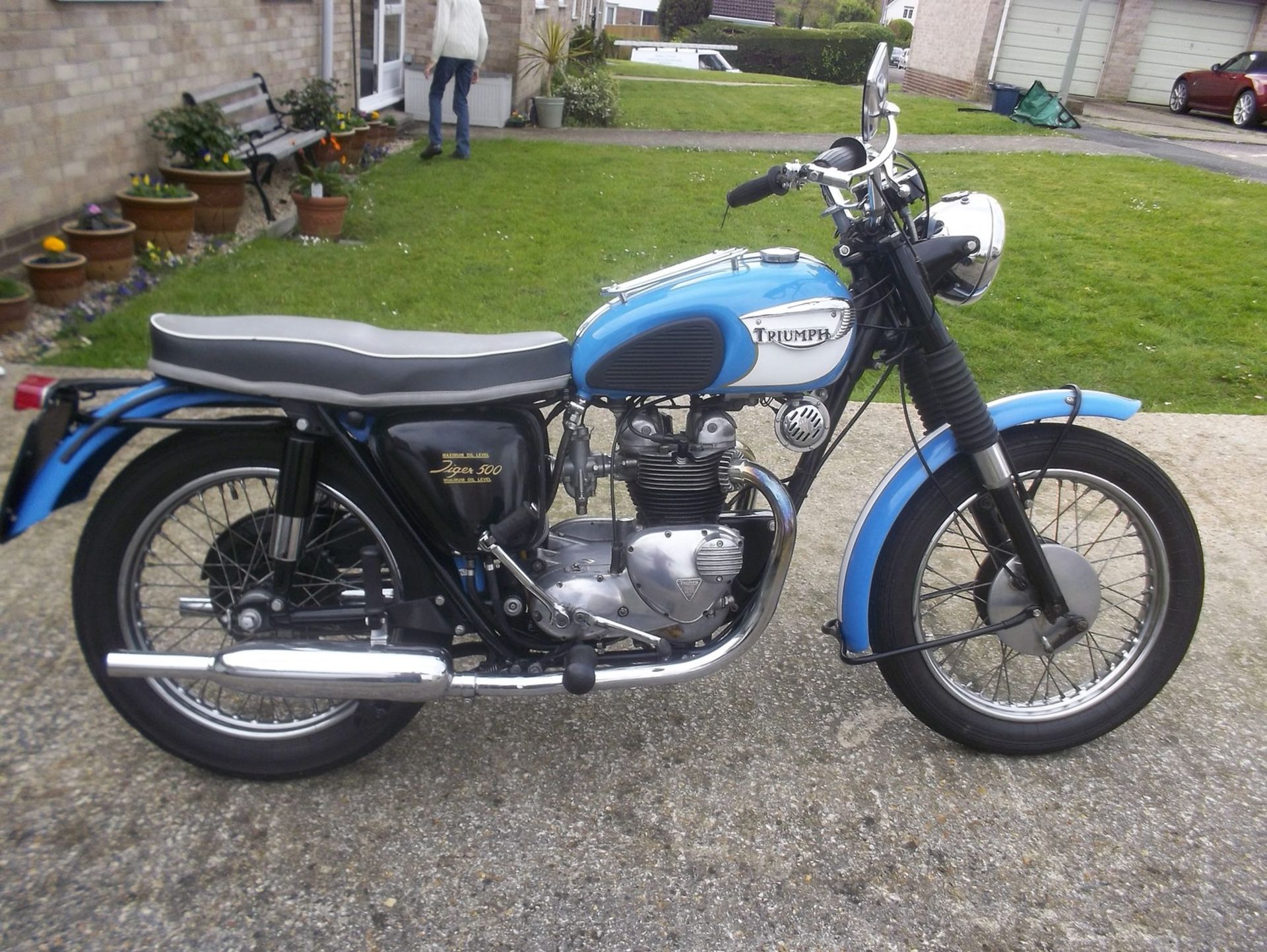 1967 Triumph T100 SS Registration number KRJ 921E Frame number T100 SS H 48563 Engine number T90 - Image 6 of 8