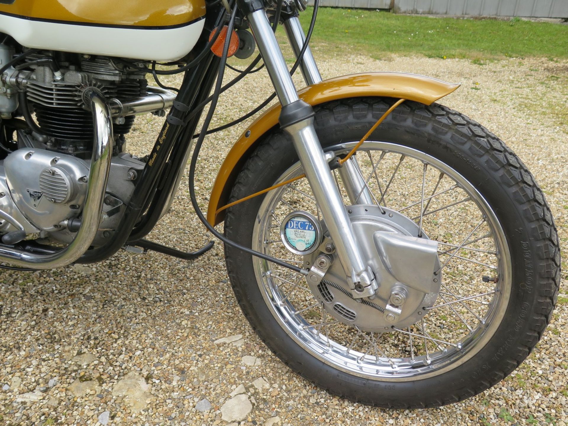 1972 Triumph T120 Bonneville Registration number VRE 48L Frame number EG 56411 Engine number EG - Image 9 of 9