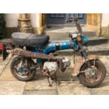 1976 Honda 70cc Monkey bike Registration number OPP 597P Shed stored for many years No documents For
