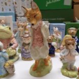 A Royal Albert Beatrix Potter figure, Foxy Whiskered Gentleman, various other Beatrix Potter and