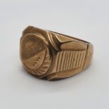 ***withdrawn***An 18ct gold signet ring, 19 g