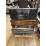 A Loewe Opta radio and three others (4)