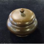 A bronze koro and cover, 8 cm diameter