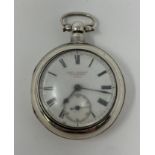 A silver pair cased pocket watch, the dial signed John Gordon, Edinburgh, 3251, with Arabic numerals