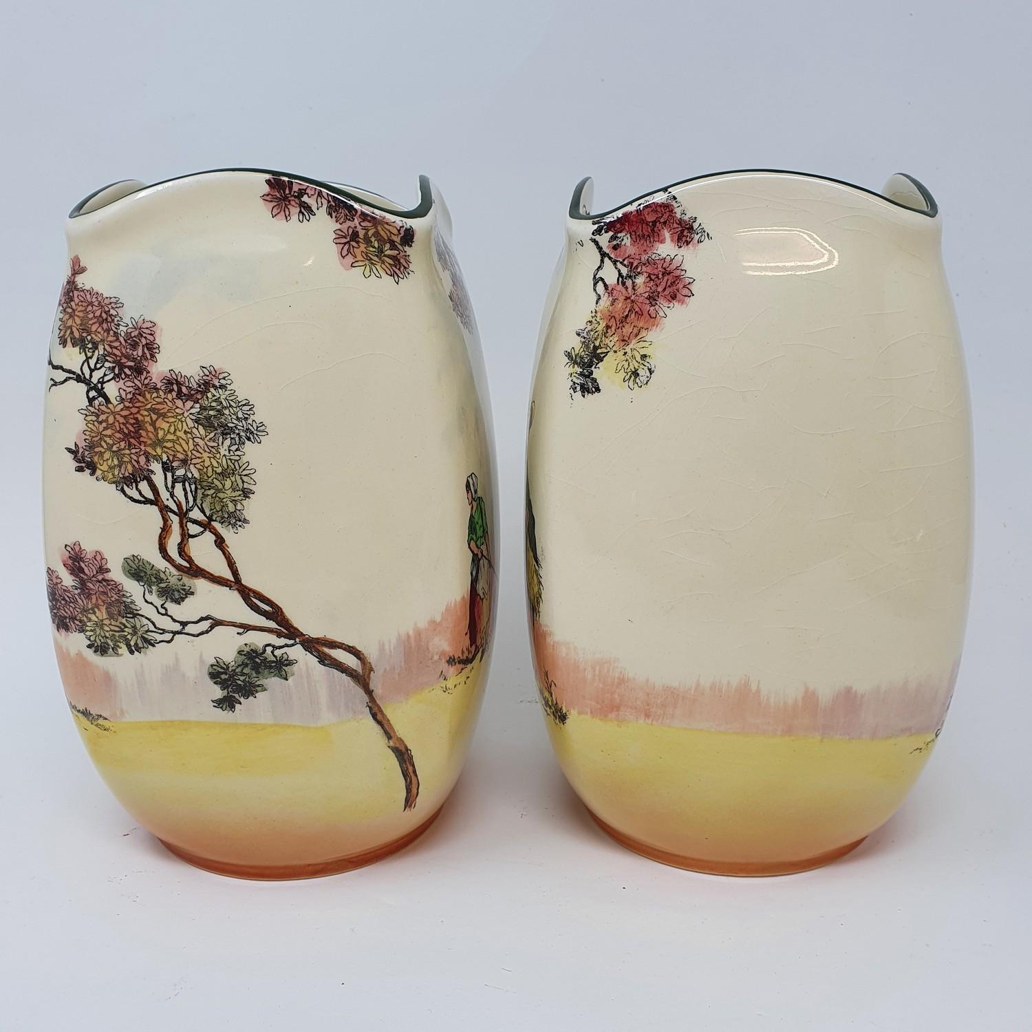 A pair of Royal Doulton Series ware vases, and various other Series ware (box) - Image 2 of 7