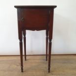 A mahogany pot cupboard, 40 cm wide