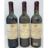 Three bottles of Chateau Sociando Mallet, Haut Medoc, 1995 and 1998 (2) (3)