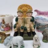 A Wade group, Bill & Ben, various Wade Whimsies and other ceramics (3 boxes)