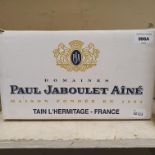 Six bottles of Chateau Paul Jaboulet Aine, Les Grandes Terrasses, 2013, in cardboard box