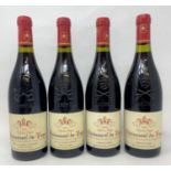Four bottles of Clefs des Papes Chateauneuf-du-Pape, 2001