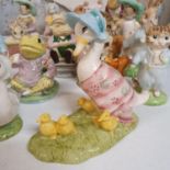 A Beswick Beatrix Potter figure, Jemima and her Ducklings, and eighteen other Beatrix Potter figures