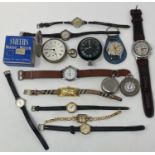 Assorted wrist and other watches (qty)