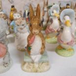A Beswick Beatrix Potter figure, Fierce Bad Rabbit, and twenty other Beatrix Potter figures (20)