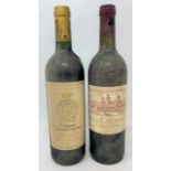 A bottle of Chateau Gruaud Larose, 2002 and Chateau Cos D' Estournel, 1982 (2)