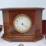 A mantel clock, in a mahogany case, two prints and various other items (qty)