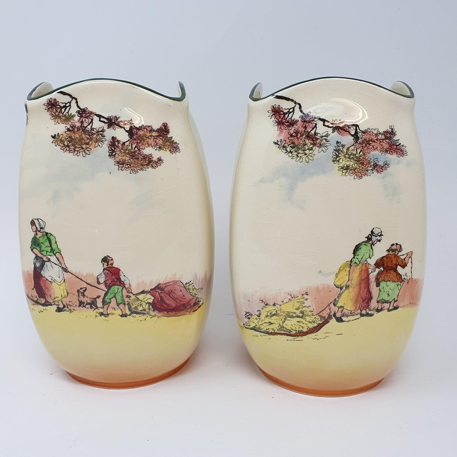 A pair of Royal Doulton Series ware vases, and various other Series ware (box) - Image 3 of 7