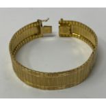 A 9ct gold bracelet, 18 cm, 20g