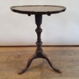 A mahogany tripod table, 46 cm diameter