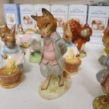 A Beswick Beatrix Potter figure, Foxy Whiskered Gentleman, and fifteen other Beatrix Potter figures,