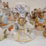 A Beswick Beatrix Potter figure, Lady Mouse and seventeen other Beatrix Potter figures (18)