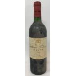 A bottle of Chateau Potensac, Medoc, 1998