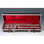A Boosey & Hawkes Imperial silver flute, in a hard case
