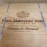 Three Magnums of Chateau Paul Jaboulet Aine, Crozes Hermitage, 2016, in own wooden case