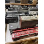 A Sony TR-1300 portable radio, and various other audio equipment (qty) This lot is from a vast