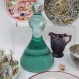 A glass paperweight, and various other 19th century and later ceramics (box)