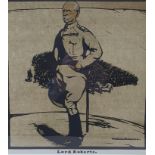 William Nicholson, Lord Roberts, lithograph, 25 x 23 cm, Sir Henry Hawkins, W. E. Gladstone, and