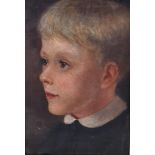English school, early 20th century, a portrait of a young boy, 26 x 18 cm