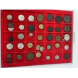 Assorted world coins and a group of banknotes (qty)